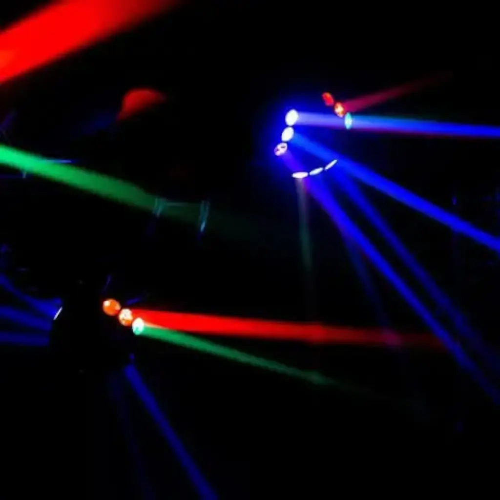 LED Beam RGB en Laser Mac Mah lichtset - Pyramida-LZR