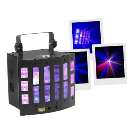 BoomTone DJ 4in1 LED effectlichtset - DerbyFX 4in1