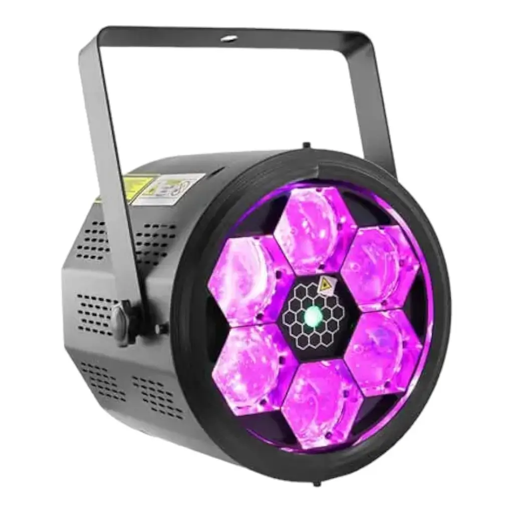 BoomTone DJ 2 in 1 LED draai- en lasereffect - BEE-FX LZR