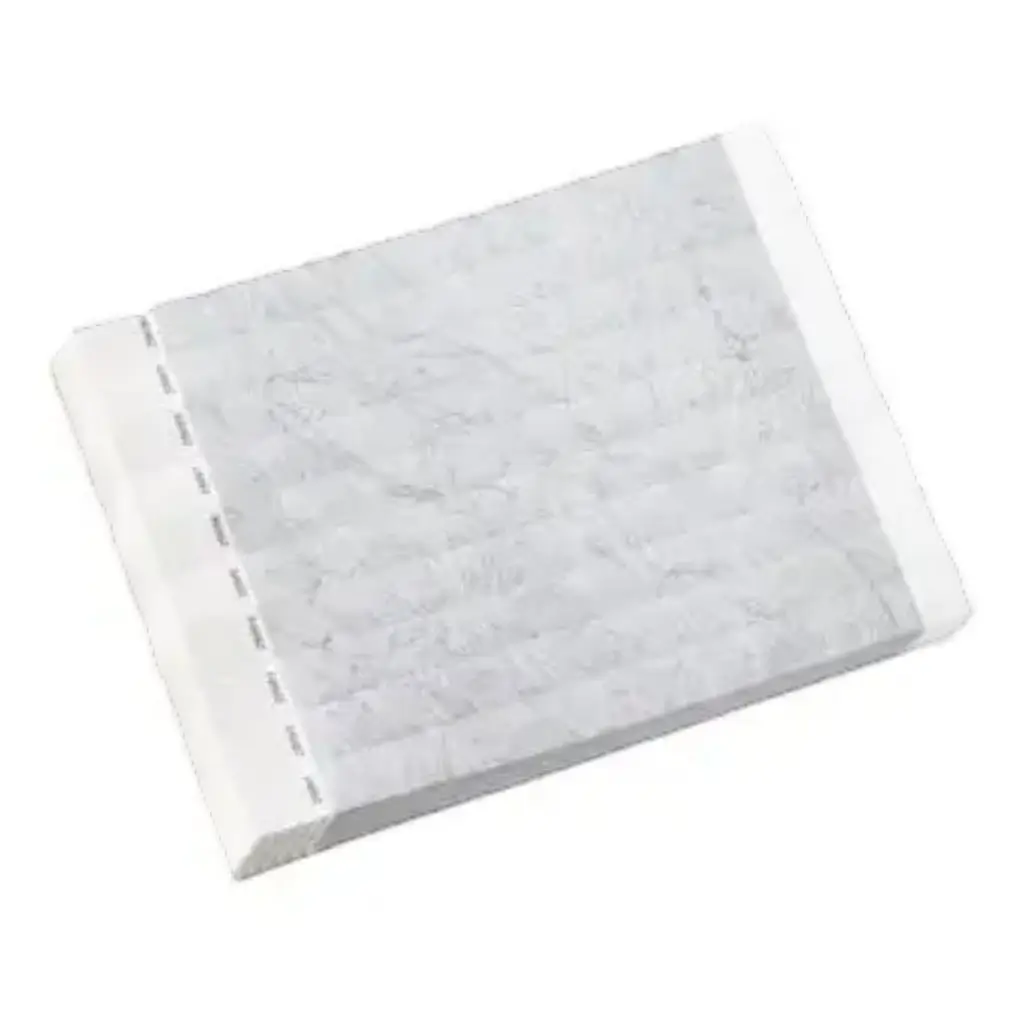 Tyvek® zilveren papieren polsbandje zonder markering