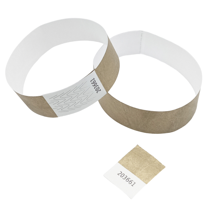 Tyvek® gouden papieren polsbandje zonder markering