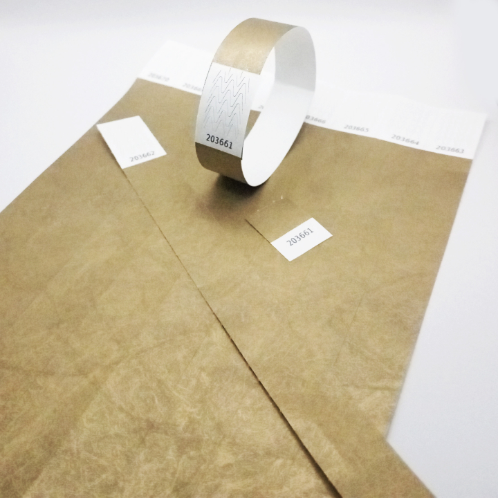 Tyvek® gouden papieren polsbandje zonder markering