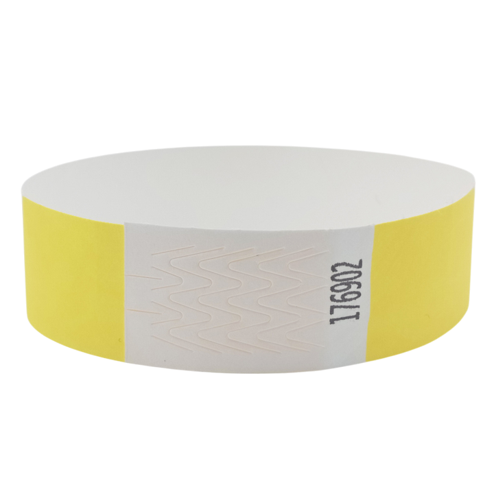 Papiergeel Tyvek®-polsbandje zonder markering