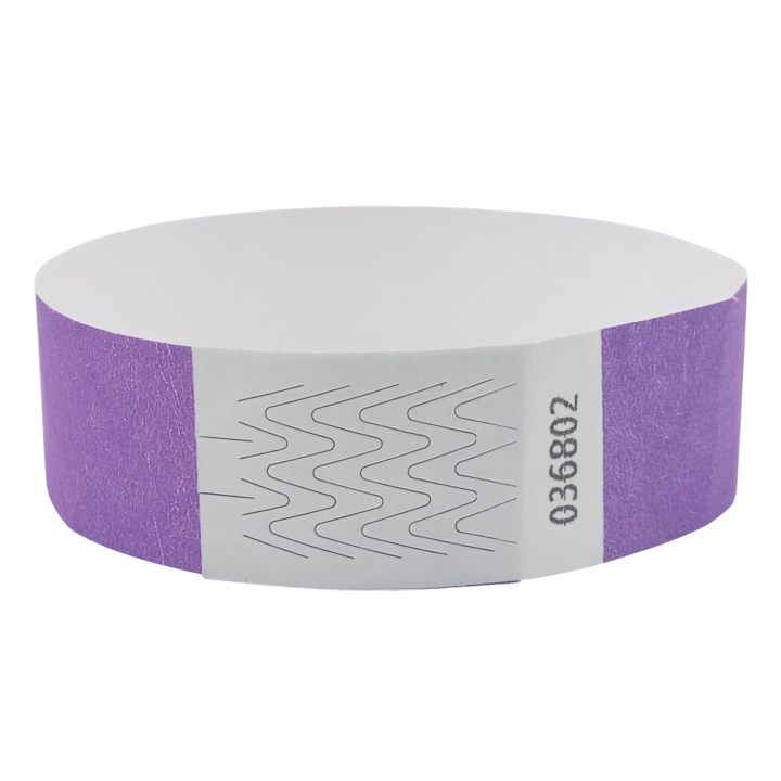 Tyvek® polsband paars papier zonder markering