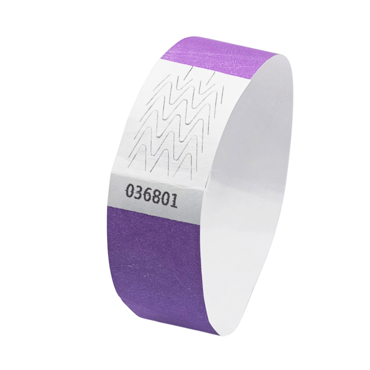 Tyvek® polsband paars papier zonder markering