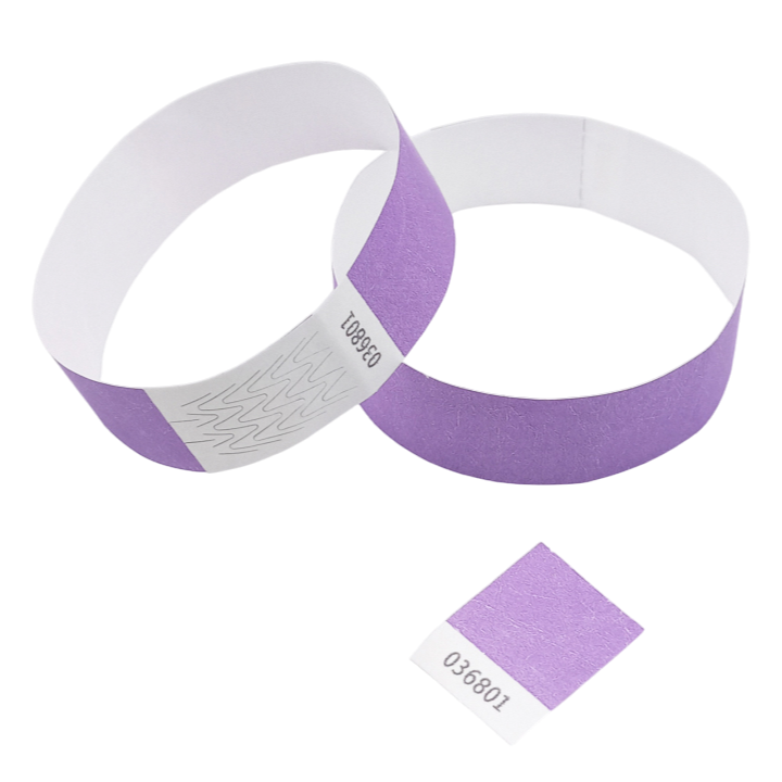 Tyvek® polsband paars papier zonder markering