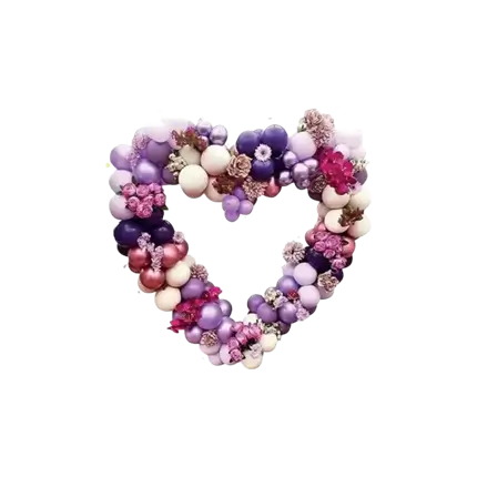 Hartvormige ballonnenboog - 150cm