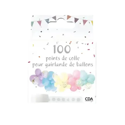 Ballonslingerroller - 100 dotjes lijm