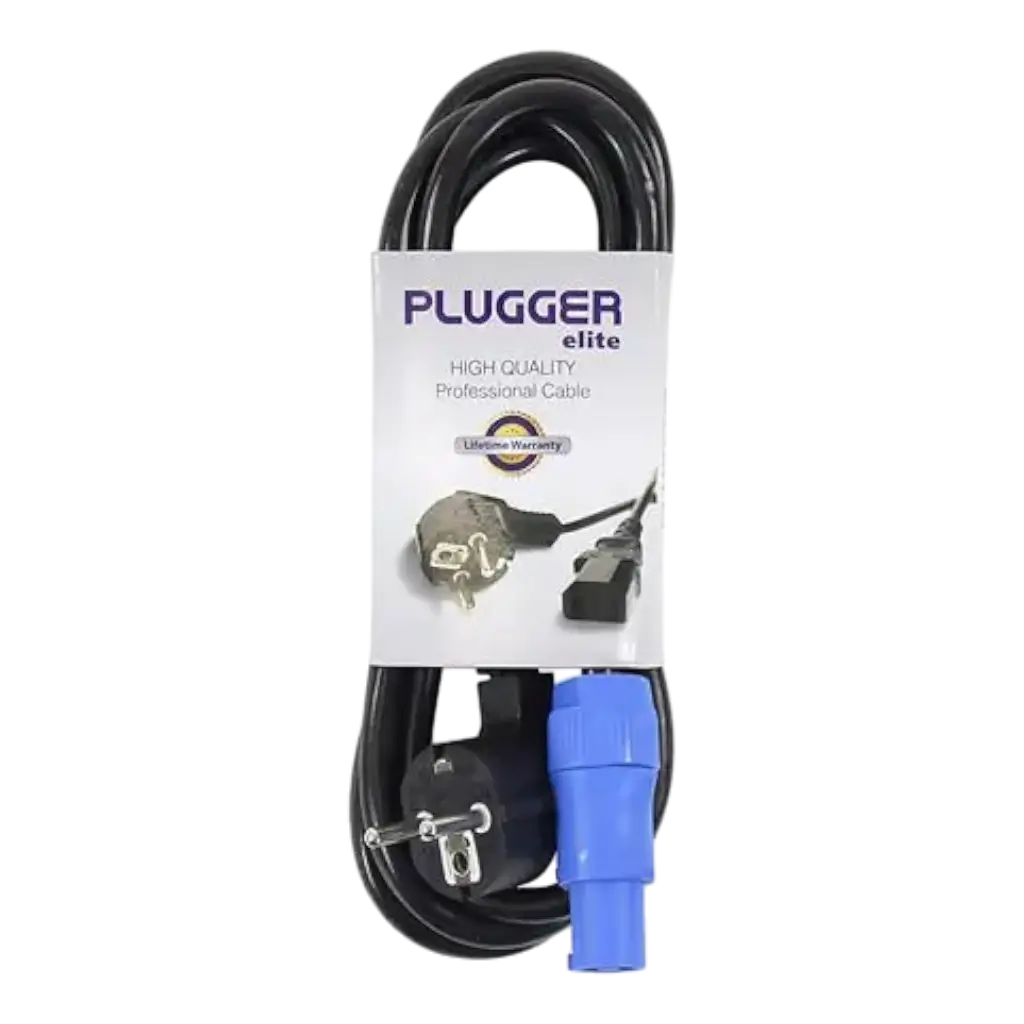 Powercon EU standaard 1,8m Elite stroomkabel - Plugger