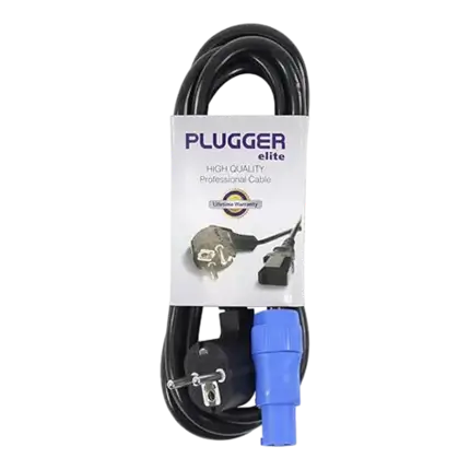 Powercon EU standaard 1,8m Elite stroomkabel - Plugger