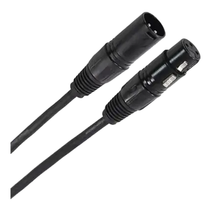 DMX-kabel XLR Female 3b - XLR Male 3b 1m50 Easy - Plugger