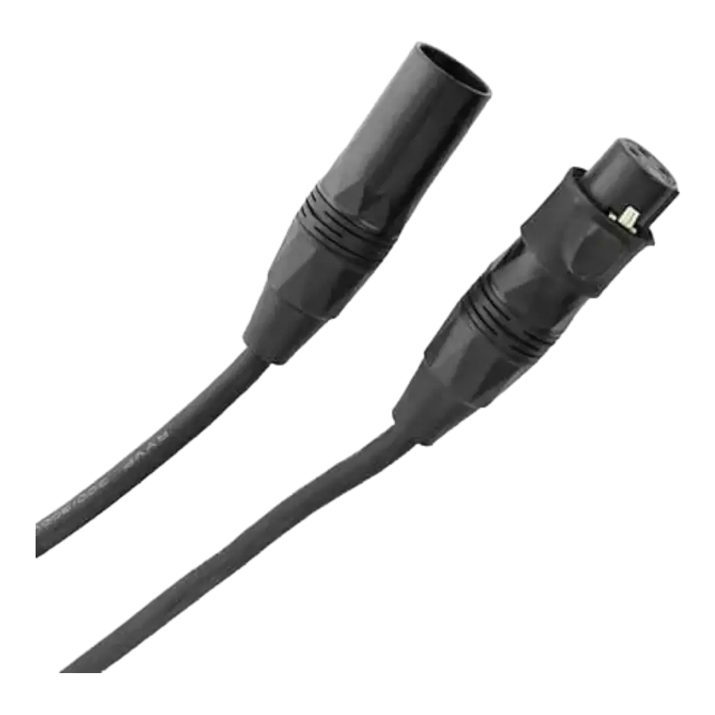 DMX IP65 kabel XLR Female 3b - XLR Male 3b lengte 10m