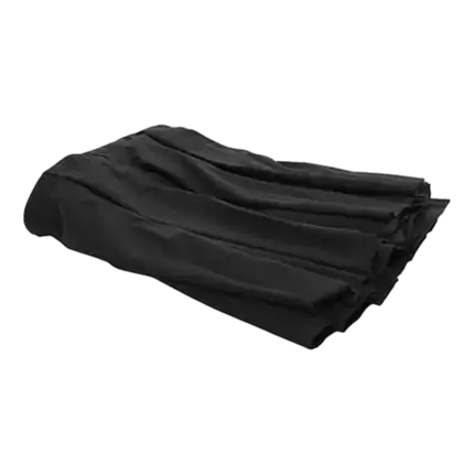 Zwart afdekzeil voor pluggenkoffer - QuickStage Drap 402