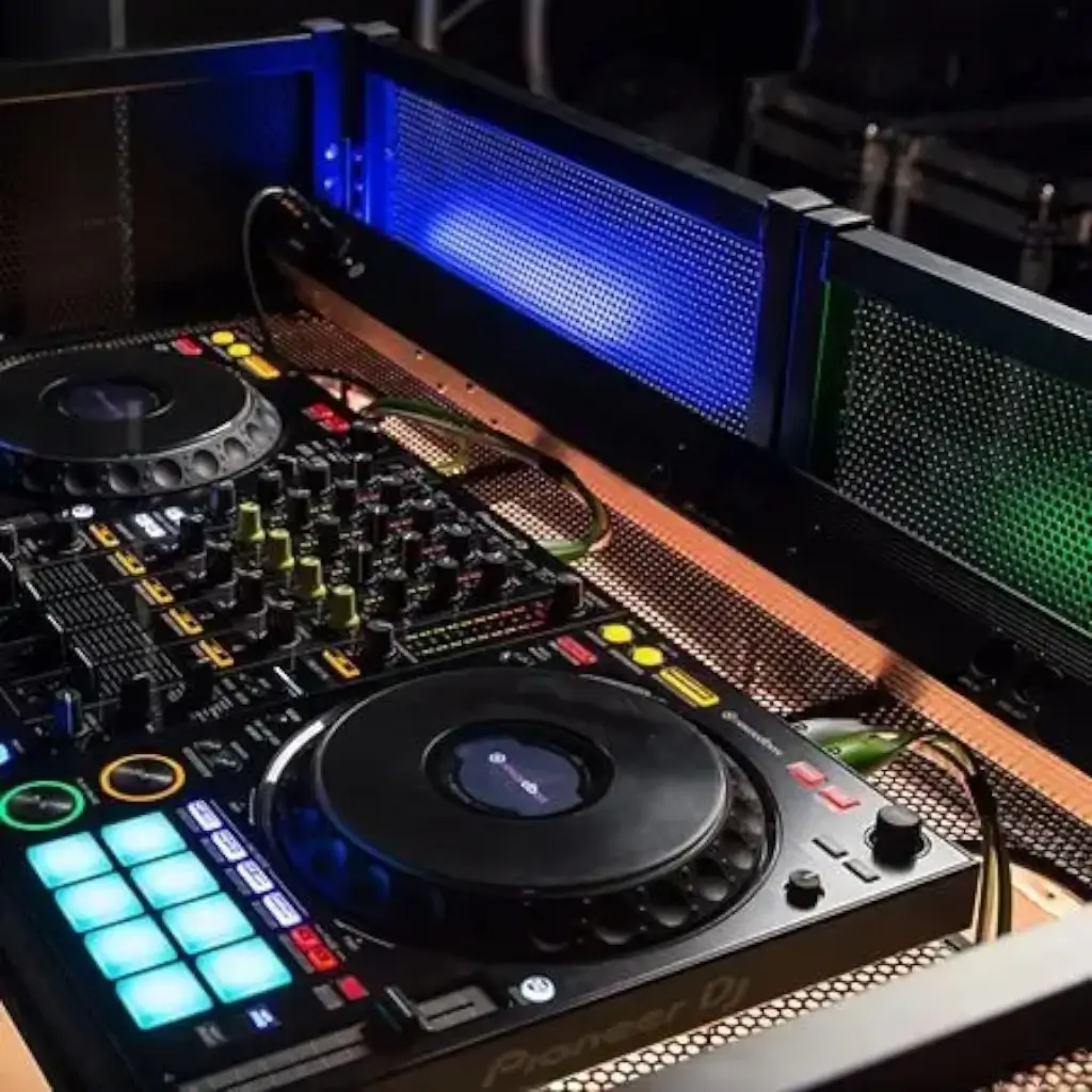 DJ-standaard met voorpaneel - BoomTone DJ - DJ-desk wit