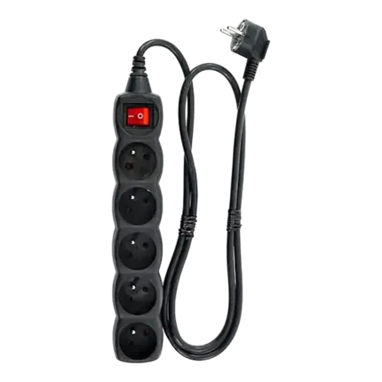 5-pits stekkerdoos met stekkerschakelaar - MPE-5S