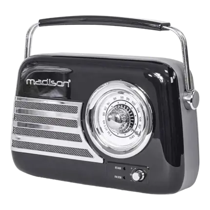 Vintage Standalone Radio met Bluetooth USB & FM 30W Zwart