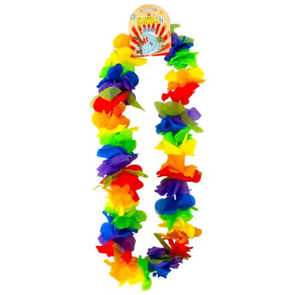 Hawaiiaanse regenboog bloemenketting