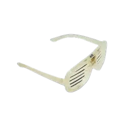 LED-luifelbril met achtergrondverlichting - Wit