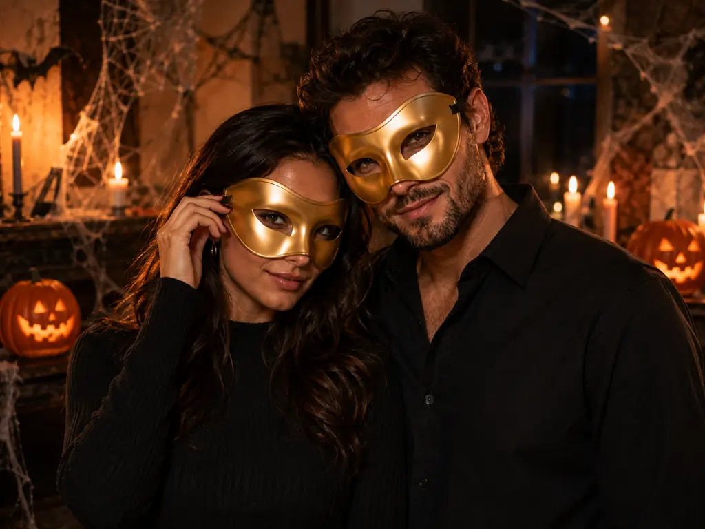 Venetiaans wolvenmasker - Goud