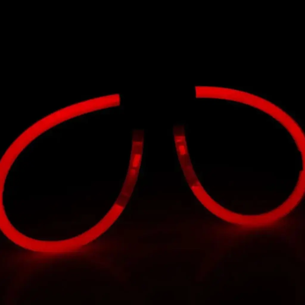 Rode fluobril - set van 2 paar