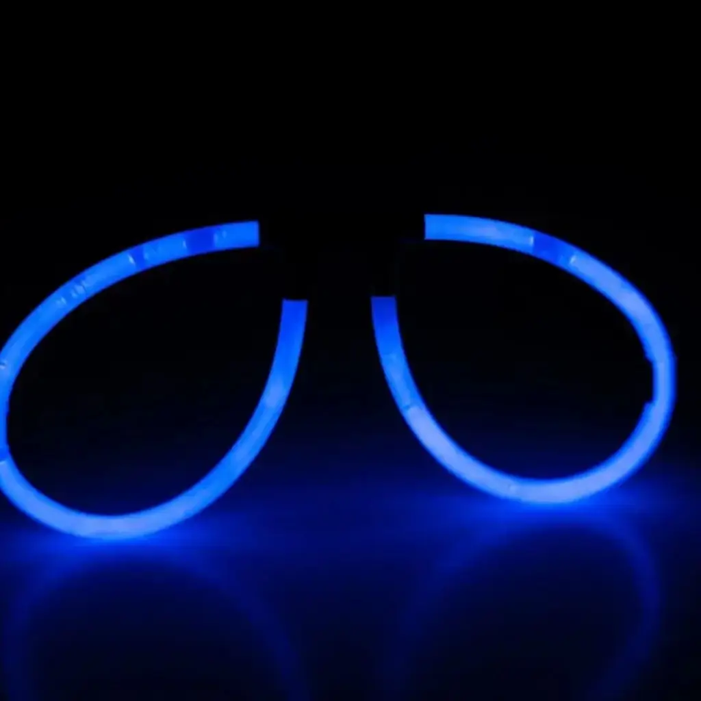 Blauwe fluo bril - set van 2 paar