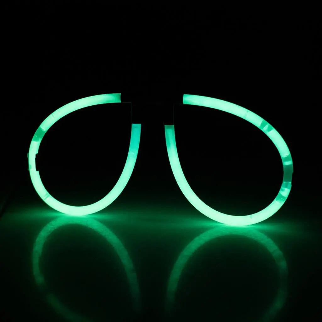 Groene fluobril - set van 2 paar
