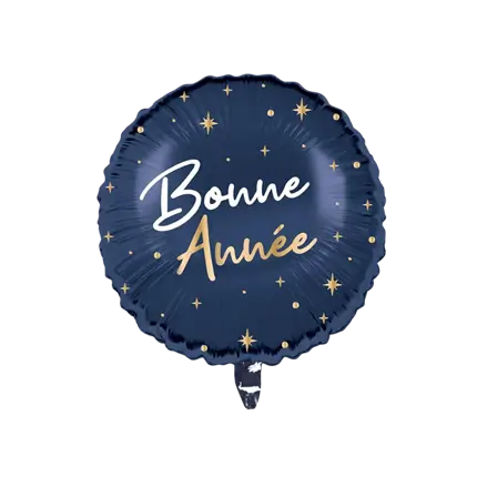 Metallic Gelukkig Nieuwjaar ballon 35cm