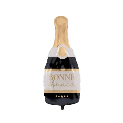 Metalen Gelukkig Nieuwjaar bal 86cm