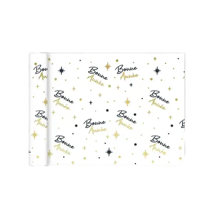 Gelukkig Nieuwjaar tafelloper 4 meter