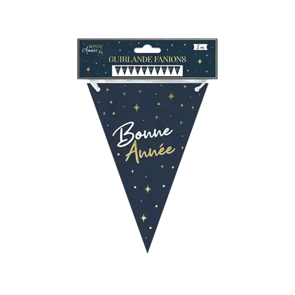 Marineblauwe Gelukkig Nieuwjaar Festoon 3 meter