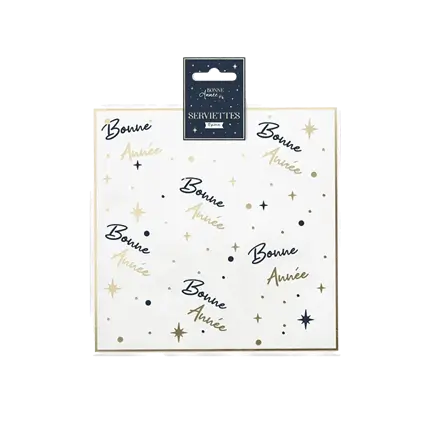 Happy New Year servet - Set van 10