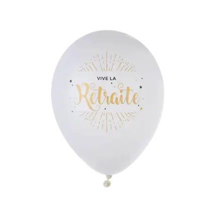 Vive la retraite ballon - Set van 8
