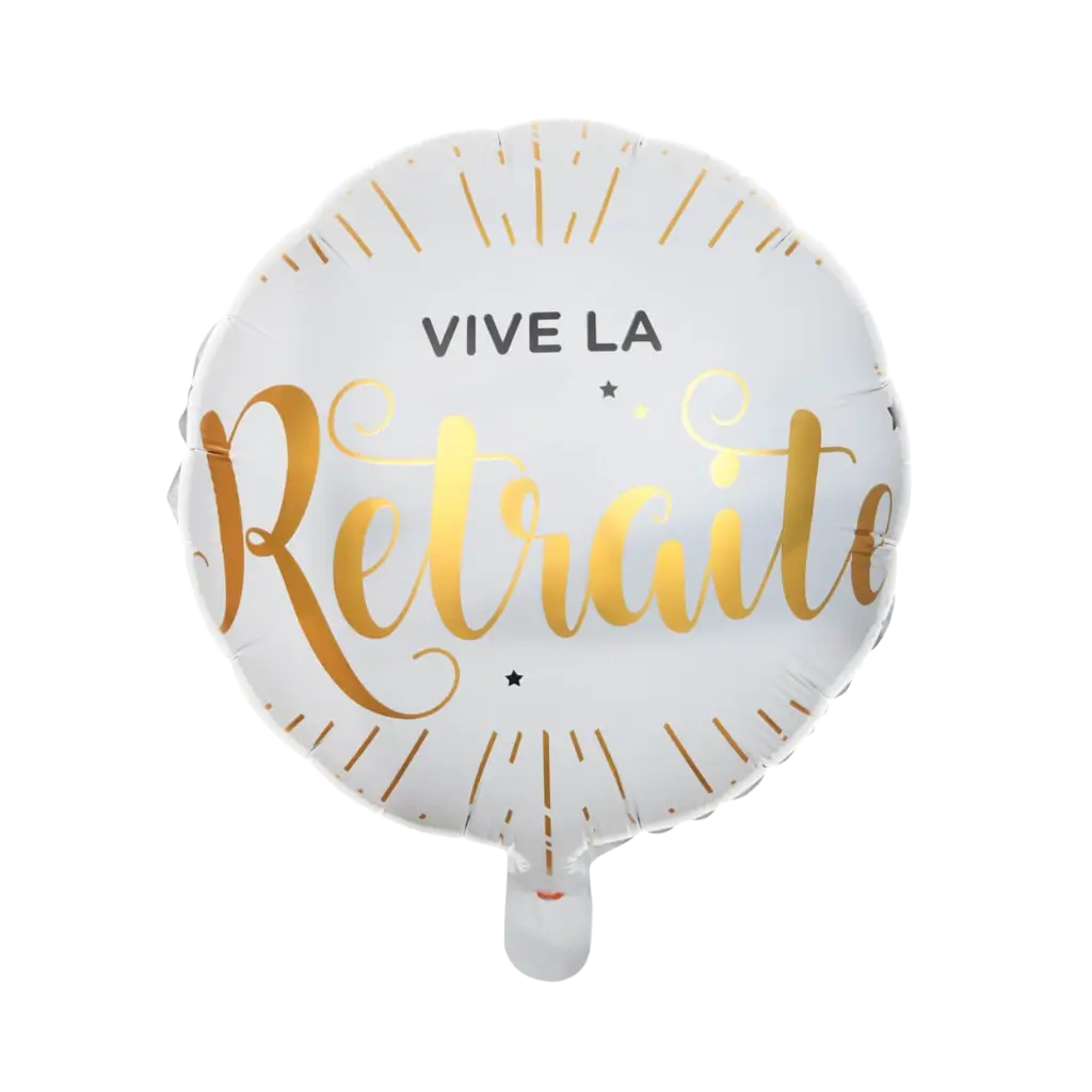 Vive la Retraite aluminium ballon