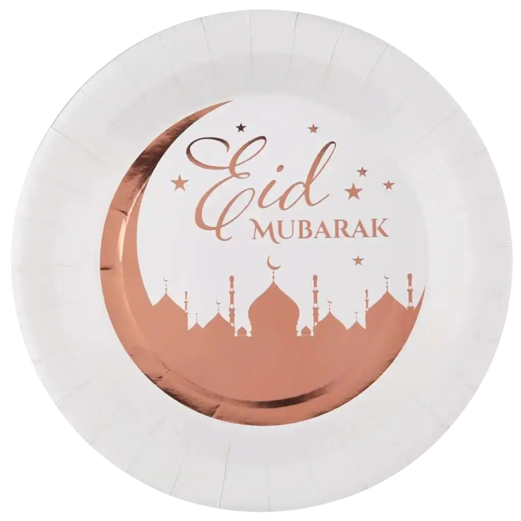 Eid Mubarak bord 22,5cm - Set van 10