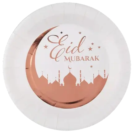 Eid Mubarak bord 22,5cm - Set van 10