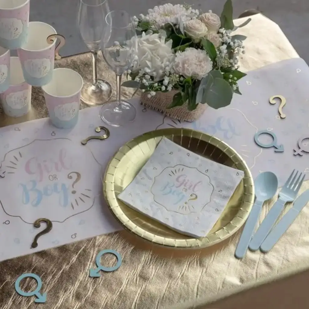 Gender Reveal Handdoek Meisje of Jongen ? - Pak van 20