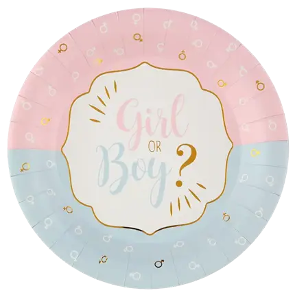 Gender Reveal bordje Meisje of Jongen ? - Set van 10