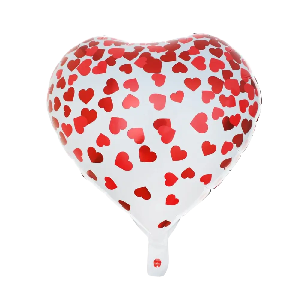 Valentijnsballon met hartjes