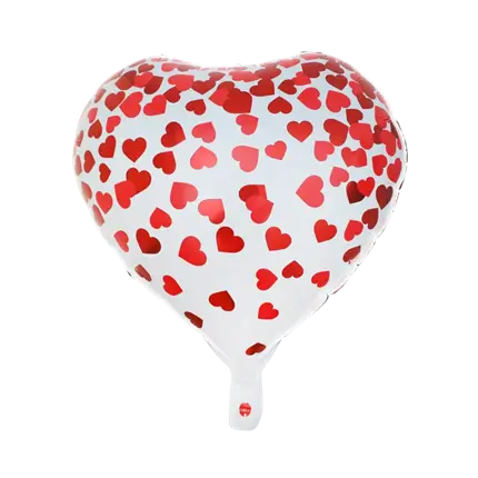 Valentijnsballon met hartjes