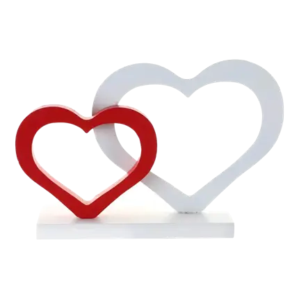 Harten middenstuk voor Valentijnsdag