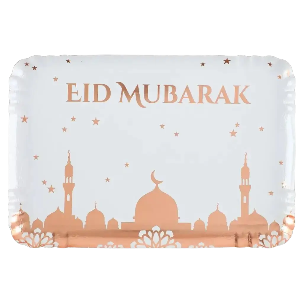 Eid Mubarak dienblad - Set van 5