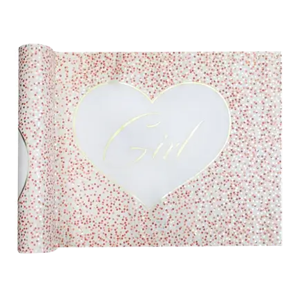 Tafelloper Girl & Boy Rose - 3 meter