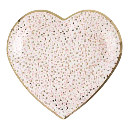 Meisje & Jongen Rozen bord 22.5cm - Set van 10