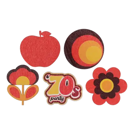 Tafeldecoratie - jaren 70 - Set van 10