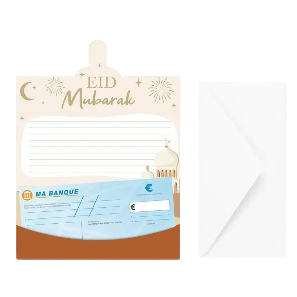 Aid Mubarak" Enveloppe Ticket