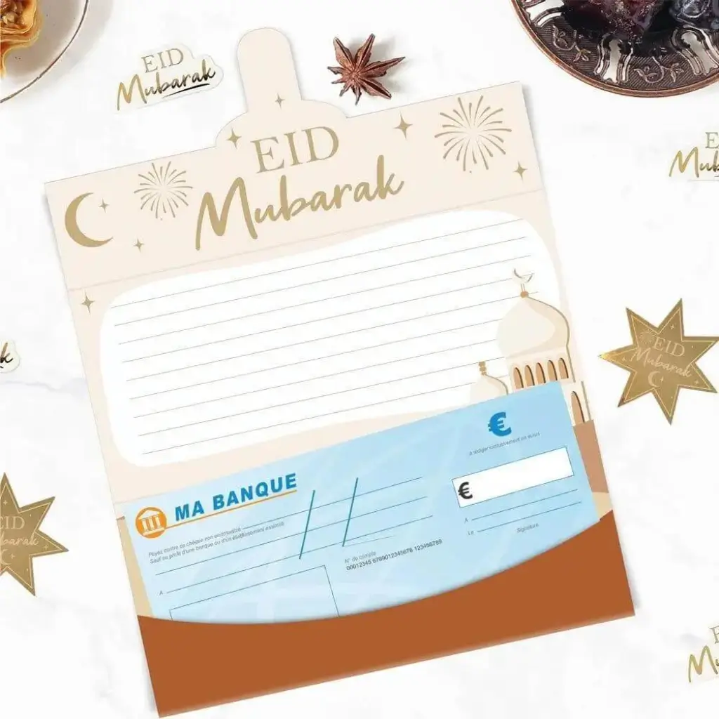 Aid Mubarak" Enveloppe Ticket