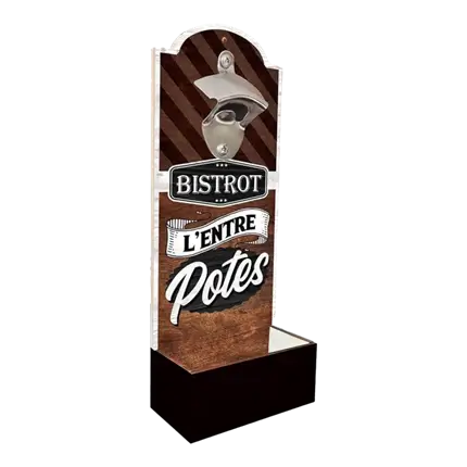 Bistrot entre Potes flesopener voor aan de muur