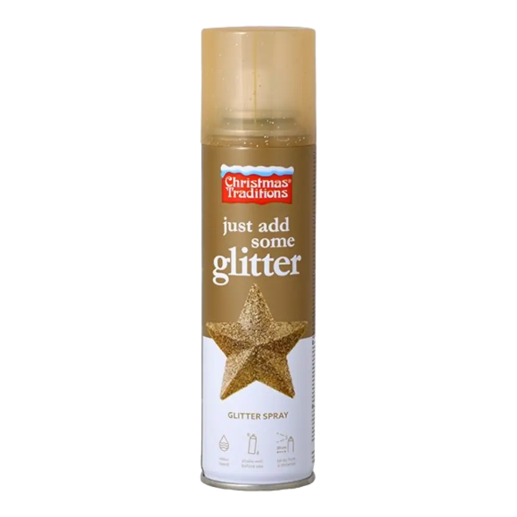 Gouden glitterspray 100ml