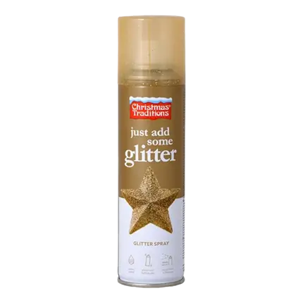 Gouden glitterspray 100ml