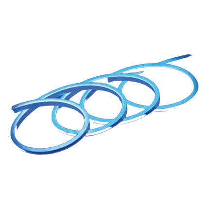 LED-strip met Neon-effect in Blauw - 5m